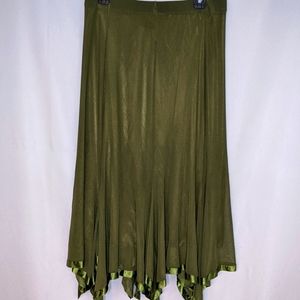 Olive colored Women's skirt by Simply The Best